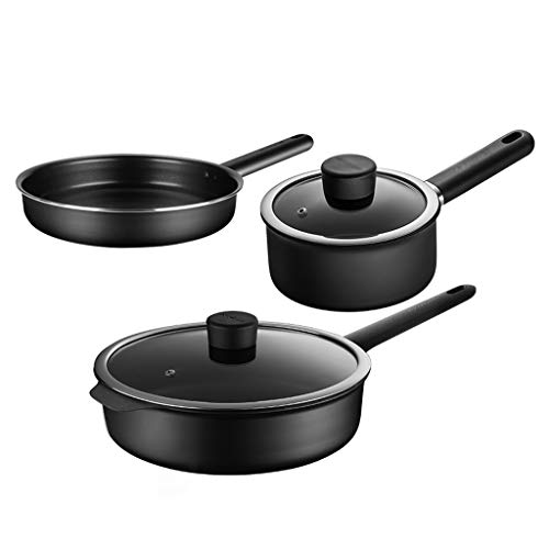 Aluminiumlegierung Nicht -Stick -Pot -Set Multi funktionaler Kochutensilien für Haushaltsküchen Kochgeschirrset Set von SLCHJX