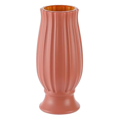Blumenvasen für Dekor Moderne unzerbrechliche stromlinienförmige Plastikvase Solid Farb getrocknetes Blumenanordnung für Wohnzimmertisch Mittelstücke Regal Home Decor von SLCHJX