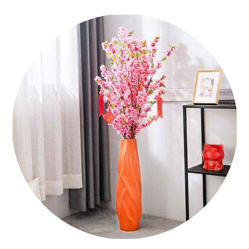 Bodenkeramikvase für Wohnzimmer Großer Dekorative hohe Blumen Vase Wohnkultur getrocknete Blumenarrangementhalter von SLCHJX