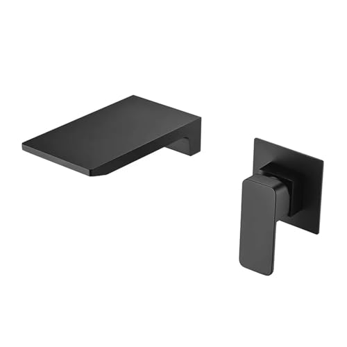 Chrom Badezimmer Wasserfall Basin Mixer Wasserhahn einzelner Hebelwand montiertes Waschbecken Zapfhack von SLCHJX