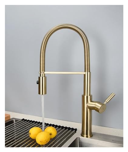 Down Kitchen Wasserhahn Chrom Waschbecken Mixer Tap Rotation Messing Frühling Küchenmischer Haken Küchentisch Pinsel Gold, Wasserhähne für Waschbecken Down Kitchen Wasserhahn Chrom Waschbecken Mixer Tap Rotation Messing Frühling Küchenmischer Haken Küchentisch Pinsel Gold, Wasserhähne für Waschbecken von SLCHJX