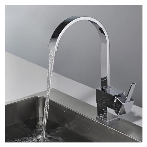 Eingriff Küchenspüle Wasserhahn 360 Grad Küche Kalt und heißer Mixer Tap Chrom, Küchenspüle Wasserhahn von SLCHJX