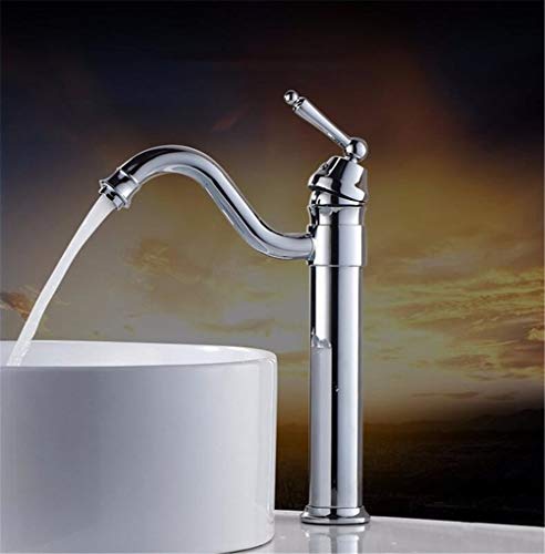 Hochgewölzendeck Badezimmer Becken Waschbecken Mixer TAP Poliertes antikes Bronze -Becken Wasserhahn Badezimmer Wasserhahn Spüle Heiße und kaltes Wasserhahn Retro -Stil, Chrom -Badezimmer -Wasserhahn Hochgewölzendeck Badezimmer Becken Waschbecken Mixer TAP Poliertes antikes Bronze -Becken Wasserhahn Badezimmer Wasserhahn Spüle Heiße und kaltes Wasserhahn Retro -Stil, Chrom -Badezimmer -Wasserhahn von SLCHJX