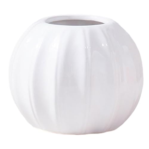 Keramik Vase Fall Harvest Dekoration Nordische Kürbisform Blume Vase Tisch Mittelstücke Ornamente Blumentopf für Wohnzimmer Schreibtisch Schlafzimmer Party Hochzeit Hochzeit von SLCHJX