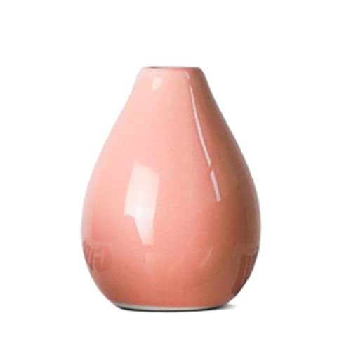 Keramikvase für Blumen 3 Zoll Schreibtisch farbenfrohe kleine dekorative Vase Blumenanordnungstisch Herzstück Wohneinrichtung von SLCHJX