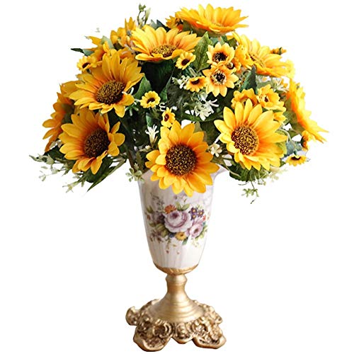 Künstliche Blume in Topf Künstliche Sonnenblumen, Sonnenblume künstliche Blume Europäischer Anzug Anzug Seiden Sonnenblumen Bouquet gefälschte Blumen Arrangements für Home Decor Wedding Party Artef Künstliche Blume in Topf Künstliche Sonnenblumen, Sonnenblume künstliche Blume Europäischer Anzug Anzug Seiden Sonnenblumen Bouquet gefälschte Blumen Arrangements für Home Decor Wedding Party Artef von SLCHJX