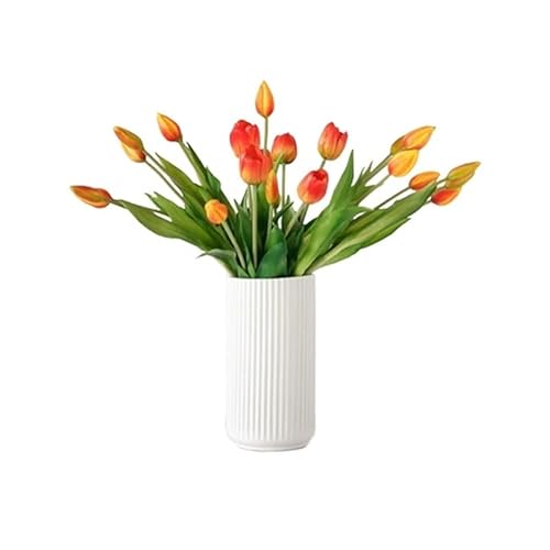 Künstliche Blumen Gefälschte Blumen künstliche Blume gefälschte Pflanzen Plastik Tulp Simulation Bouquet gefälschte Blumenbad Wohnzimmer Einrichten Café Shop Home Decor Künstliche Blumen für von SLCHJX
