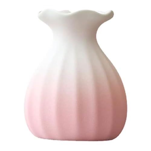Nordische Keramikvase für Wohnkultur Einfache Moderne gefrostete Gradienten kleine Vase Wohnzimmer Blume Arrangement für Gypsophila von SLCHJX