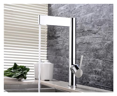 SLCHJX Chromes Messing Küchenarmatur Wasserhahn Waschbecken Mixer Taps Deck Mount Cold Heiße Schwenkspitze, Küchenspüle Wasserhahn Wasserhahn SLCHJX Chromes Messing Küchenarmatur Wasserhahn Waschbecken Mixer Taps Deck Mount Cold Heiße Schwenkspitze, Küchenspüle Wasserhahn Wasserhahn von SLCHJX