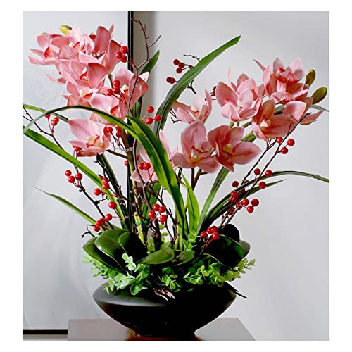 SLCHJX Gefälschte Pflanzen künstliche Blumen Gefälschte Phalaenopsis Grünkunstpflanzen Home Dekoration Zimmer Büro Hotel Garten Veranda Fenster grüne Pflanzen Topf, Gold SLCHJX Gefälschte Pflanzen künstliche Blumen Gefälschte Phalaenopsis Grünkunstpflanzen Home Dekoration Zimmer Büro Hotel Garten Veranda Fenster grüne Pflanzen Topf, Gold von SLCHJX