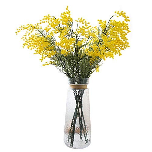 SLCHJX Künstliche Blume in Topf Künstliche dekorative Blumen Akazie gefälschte Blume Home Arrangement mit Vase künstliche Pflanzenblumen Arrangement von SLCHJX