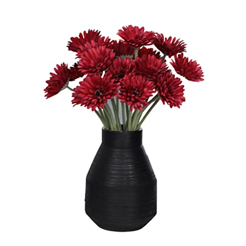 SLCHJX Künstliche Gerbera-Blumen, Kunstblumen, Arrangement mit Vase, für Zuhause, Garten, Party, Büro, Kaffee, realistische Kunstblumen für jeden Anlass, C (A) von SLCHJX