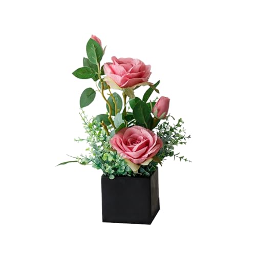 SLCHJX Kunstblumen künstliche Blumen Pflanzen Topf gefälschte Blumenschmuck für die Heimdekoration Simuliertes Blumen für Haus/Schlafzimmer/Büro für jeden Anlass, B (e) von SLCHJX
