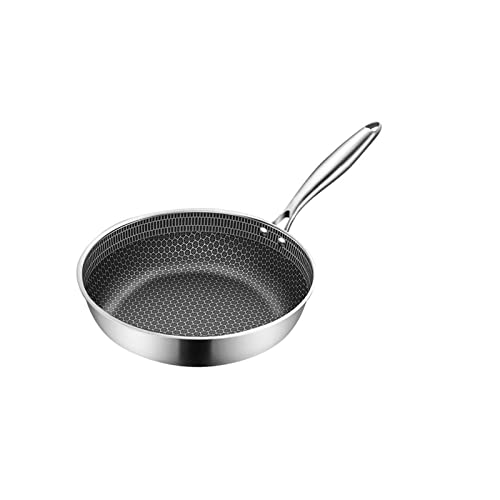 SLCHJX Topf aus Edelstahl Frittieren unbeschichtete Pfanne Wok Pan Pot () von SLCHJX