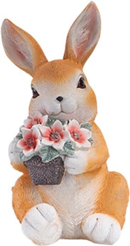 SLCHJX Wandlampen Solarstatuen Kaninchen & Blumen, Garten, Rasen, Terrasse, Balkon, Gartenverzierung, Gartengeschenke für Frauen, Mutter, Oma, niedliche Kaninchenfiguren, eine Klammerlicht SLCHJX Wandlampen Solarstatuen Kaninchen & Blumen, Garten, Rasen, Terrasse, Balkon, Gartenverzierung, Gartengeschenke für Frauen, Mutter, Oma, niedliche Kaninchenfiguren, eine Klammerlicht von SLCHJX