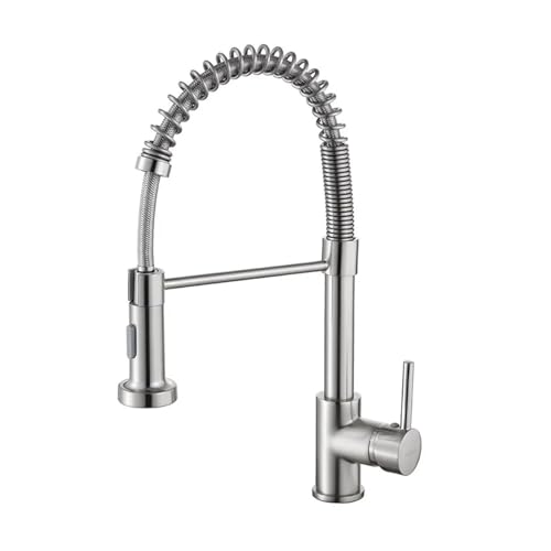 Schwarz und verchromter Frühling Pull Down Küchenspüle Wasserhahn Heißer und kaltes Wassermixer Kranhahn mit Dual -Spout -Deck montiert, Wasserhähne für Waschbecken Schwarz und verchromter Frühling Pull Down Küchenspüle Wasserhahn Heißer und kaltes Wassermixer Kranhahn mit Dual -Spout -Deck montiert, Wasserhähne für Waschbecken von SLCHJX