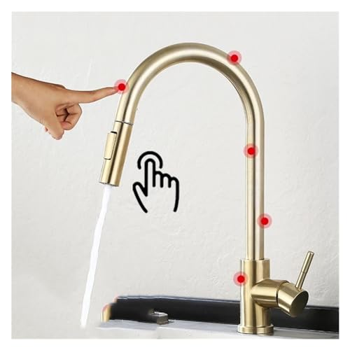 Smart Sensor Küchenspüle Wasserhahn Auszug aus Multi-Spout Touch Control Boden stehend Heiße und kalte Wassermischer Touch Küchenarmatur, Küchenspüle Wasserhahn Smart Sensor Küchenspüle Wasserhahn Auszug aus Multi-Spout Touch Control Boden stehend Heiße und kalte Wassermischer Touch Küchenarmatur, Küchenspüle Wasserhahn von SLCHJX