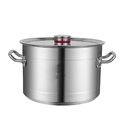 Stock Pot - Suppentopf mit Deckel, Stamm Topf, großer dicker Edelstahl -Suppentopf mit Deckel für den kommerziellen Gebrauch für Gasherd/Induktionskocher (OneColor 10L) von SLCHJX