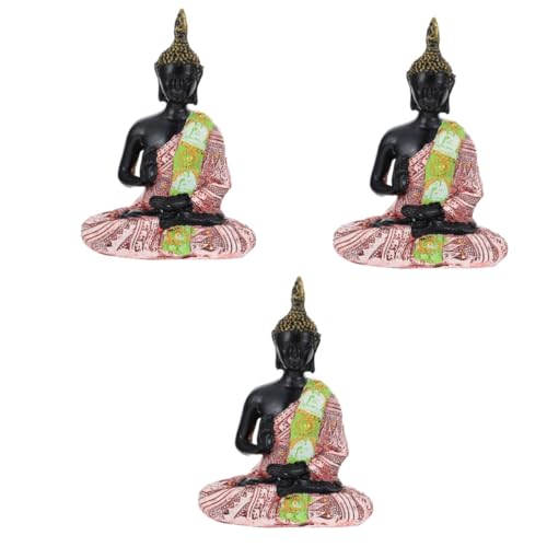 Wandlampe 3pcs Shui Home Zen Garden Kit Ornamente Aufkleber Dekorpackhalter Mandala Statuen Feng Weihrauch Stick Halter Spirituelle Zen Orament Harz Bunte Klammer Licht Licht von SLCHJX