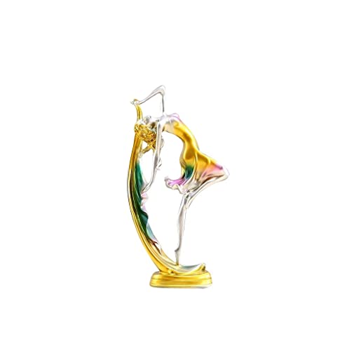 Wandlampe Dekorative Ornamente, Dekoration Skulptur Harz Tanz Mädchen Skulpturen Statue Home Art Decor Statuen Ornamente Desktop Statue Skulptur Handwerksbürodekoration (a) Bracket Light von SLCHJX