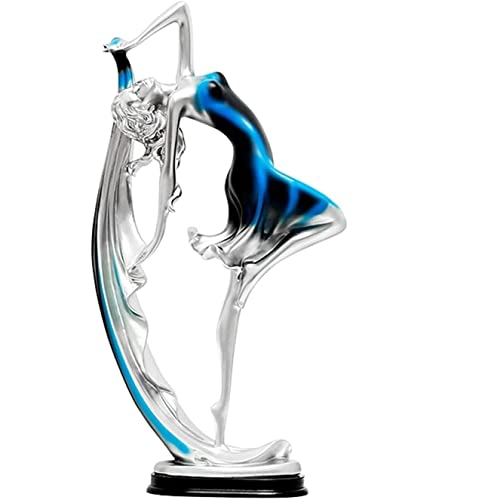 Wandlampe Dekorative Ornamente, Dekoration Skulptur Harz Tanz Mädchen Skulpturen Statue Home Art Decor Statuen Ornamente Desktop Statue Skulptur Handwerksbürodekoration (a) Bracket Light von SLCHJX