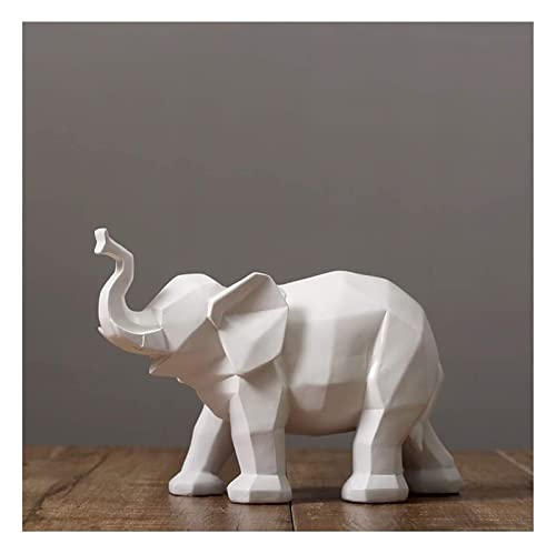 Wandlampe Dekorative Ornamente, Wohnkultur Elefant Statue moderner Stil Dekorative Ornament Dekoration für Wohnzimmer Schlafzimmer Schreibtisch Schrank Skulptur Handwerksbürodekoration (schwarz) von SLCHJX