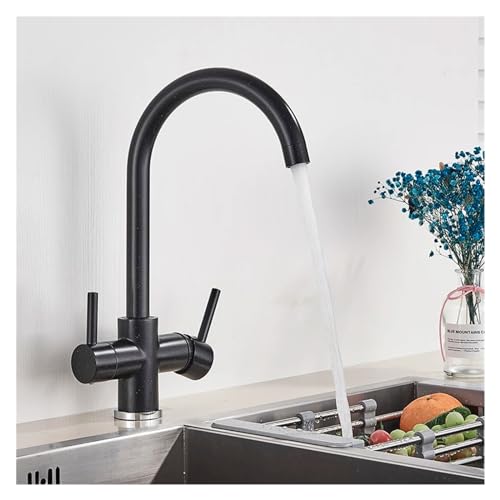 Wasser Küchenspüle Wasserhahn 2 Modell gefilterte Ausstrich Daul Griff Wandhalterung trinken kalte heiße Wassermischer Küche Küchentaps, Küchenspüle Wasserhahn von SLCHJX