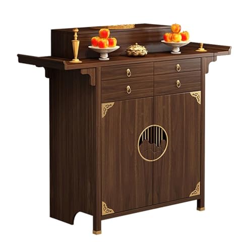 SLCXDPAT Buddhistischer Altarschrank, Schreinaltartisch mit Aufbewahrung, Chinesischer Schranksockel-Opfertisch, für Tempel und Familien(128cm/50.4in) von SLCXDPAT