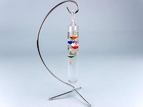 Galileo Thermometer auf Ständer, 24 cm Galileo Thermometer auf Ständer, 24 cm von SLD