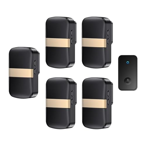 SLDAGe 『Keine Batterie Erforderlich』Drahtlose Türklingel wasserdicht, Türklingel-Kit mit Empfängern und Presse mit Eigenantrieb, 60 Glockenspiele, 5 Lautstärkepegel,Schwarz,1 on 5 SLDAGe 『Keine Batterie Erforderlich』Drahtlose Türklingel wasserdicht, Türklingel-Kit mit Empfängern und Presse mit Eigenantrieb, 60 Glockenspiele, 5 Lautstärkepegel,Schwarz,1 on 5 von SLDAGe