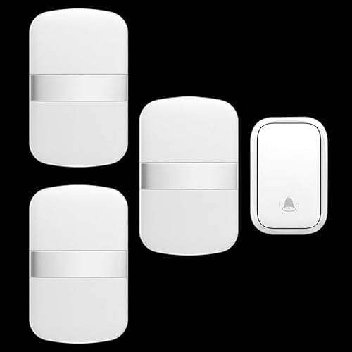 SLDAGe 『Keine Batterie Erforderlich』Drahtlose Türklingel wasserdicht, Türklingel-Kit mit Empfängern und Presse mit Eigenantrieb, 60 Glockenspiele, 5 Lautstärkepegel,Weiß,1 on 3 SLDAGe 『Keine Batterie Erforderlich』Drahtlose Türklingel wasserdicht, Türklingel-Kit mit Empfängern und Presse mit Eigenantrieb, 60 Glockenspiele, 5 Lautstärkepegel,Weiß,1 on 3 von SLDAGe