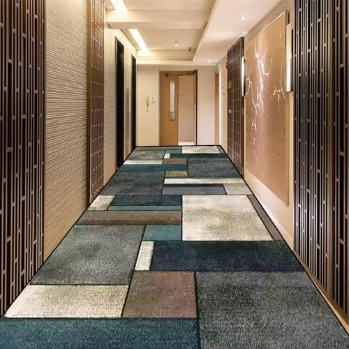 SLDAGe Langer Teppich Läufer Rutschfester Flur Läufer Türmatte Waschbar Waschraum Läufer Teppiche Küche Boden Saugfähig Läufer Matte Badezimmer Schlafzimmer Treppe,1X9M von SLDAGe