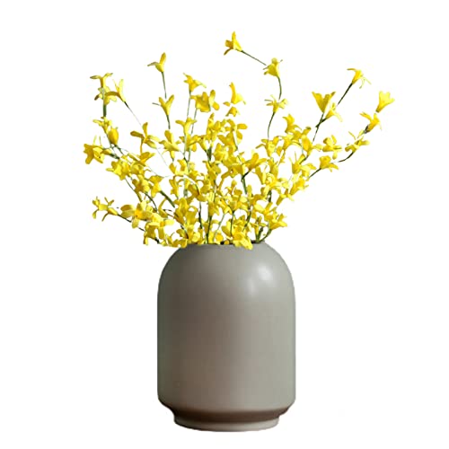 SLDHFE 6 Stück künstliche Forsythien-Blumen, langer Stiel, künstliche Jasmin-Blumen, Seide, Forsythien-Zweige, künstliche gelbe Jasmin-Stängel, 45,7 cm, Vase nicht im Lieferumfang enthalten von SLDHFE