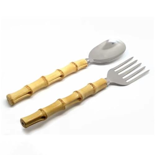 Salatbesteck-Set Kreativer Salatlöffel Restaurantlöffel Gabel 2er Set von SLEDEZ