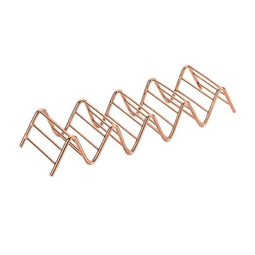 Taco-Stand Gewellter Taco-Ständer aus Edelstahl, Taco-Ständer, kreativer Taco-Ständer(Colour 3,22.7cm) von SLEDEZ