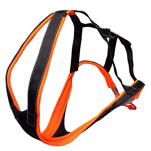 SLEDWORK X-Back ACTIV G2 orange/schwarz |SWXG2B| für CaniX und Mushing, Größe:3 von SLEDWORK