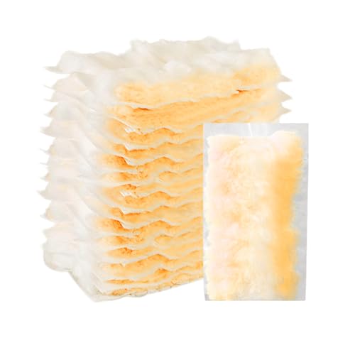 15 Stück Staubwedel-Ersatzköpfe, Elektrostatische Staubwedel-Ersatzköpfe, Staubsammler-Nachfüllung, Geeignet Für Möbel, Autos, Decken (Orange Weiß) (15 cm) von SLEEKEE