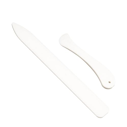 SLEEKEE 2 Stück Origami-Messer, Klappmesser-Set, weiße Knochenmesser, geeignet für DIY-Handwerk, Kunsthandwerk und Kunstkreationen. von SLEEKEE