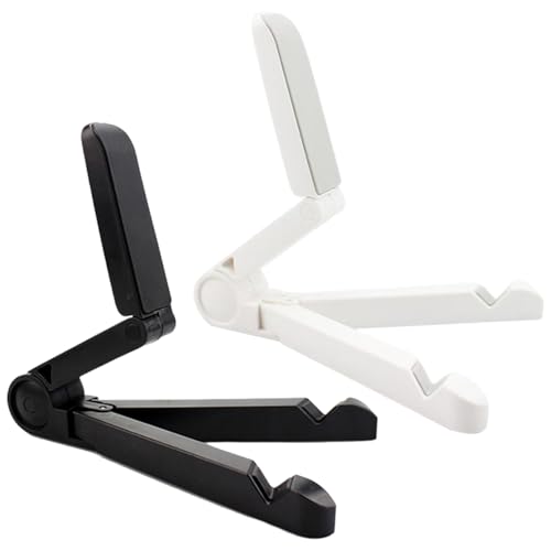 SLEEKEE 2 Stück Tablet-Ständer, Tragbarer Lazy-Ständer, Faltbarer Stativständer, Verstellbarer Tablet-Ständer, Desktop-Buchständer von SLEEKEE