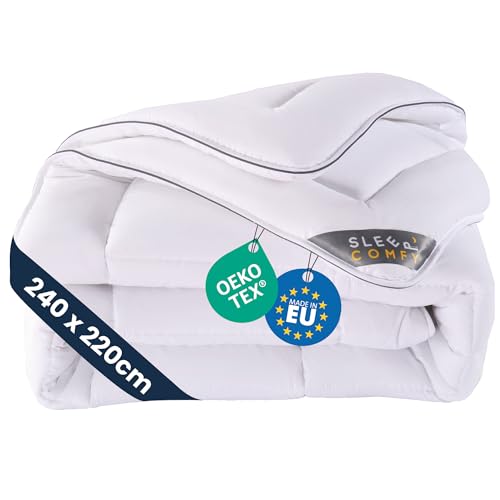 SLEEP COMFY Luxus 4-Jahreszeiten Warme Groß Bettdecke, Ganzjahresdecke 240x220 cm 100% OEKO -TEX UNGIFTIG Steppdecke, Bett Decke für Sommer und Winter, Winterdecke, Winterbettdecken, Schlafdecke Duvet SLEEP COMFY Luxus 4-Jahreszeiten Warme Groß Bettdecke, Ganzjahresdecke 240x220 cm 100% OEKO -TEX UNGIFTIG Steppdecke, Bett Decke für Sommer und Winter, Winterdecke, Winterbettdecken, Schlafdecke Duvet von SLEEP COMFY