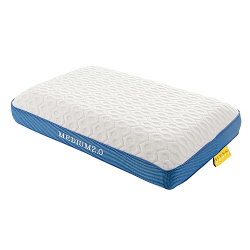 SLEEP COMFY Luxus Nackenstützkissen AIR-MESH M-Härte, Memory Foam Kissen, Oeko-TEX, Ergonomisches Orthopädisches Nackenkissen Kopfkissen Schlafkissen für Rückenschläfer, Bauchschläfer, Seitenschläfer von SLEEP COMFY