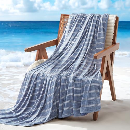 SLEEP ZONE Kühldecken für heiße Schläfer, Sommerdecke, dünn, leicht, für Bett, Couch, Arc-Chill Q-Max 0,5 kühlende Überwurfdecke bei Nachtschweiß (Blau, 127 x 178 cm) von SLEEP ZONE