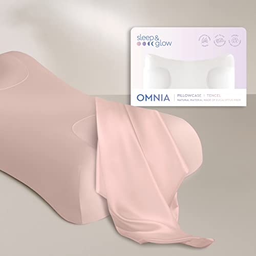 Sleep & Glow Omnia Tencel Kissenbezug für Haar und Haut Passt zu einzigartiger Form von Sleep & Glow Omnia Kissen - Natürliche Eukalyptusfaser - Hypoallergen und bakteriostatisch (Rosenrauch) von SLEEP & GLOW