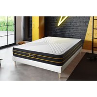 Ultra Matratze 120 x 190cm + Bettgestell mit lattenrost , Härtegrad 2 , Memory-Schaum und Mikro-Taschenfedern , Höhe : 26 cm Ultra Matratze 120 x 190cm + Bettgestell mit lattenrost , Härtegrad 2 , Memory-Schaum und Mikro-Taschenfedern , Höhe : 26 cm von SLEEPFIT
