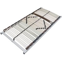 Lattenrost 100x200 cm fertig montiert Traglast 200 kg 40 Latten 7-Zonen Birkenschichtholz Mittelgurt Härteverstellung von SLEEPNEO