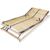 Sleepneo - Lattenrost 80x200 cm verstellbares Kopf & Fußteil vormontiert 42 Latten 7-Zonen Traglast 150 kg Birkenschichtholz von SLEEPNEO