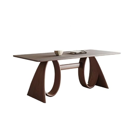 Esstisch Nordischer Retro-Esstisch aus Holz, moderner, einfacher Rock-Board-Tisch for Familienhäuser, kleine Wohnungen(140x80x75cm) von SLEEVE