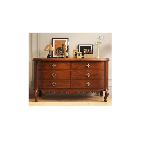 SLEEVE Eintragstabelle 140cm Massivholz-Eingangs-Kommode, Haushalts-Dekorationsauftisch mit Schubladen, für Wohnzimmer, Küche, Schlafzimmer(B) von SLEEVE