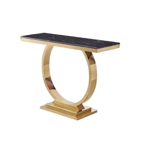 SLEEVE Eintragstabelle Einfacher Eingangstisch Aus Goldenem Marmor Edelstahl, Moderner Foyer-Eingangstisch, Eingangsschrank von SLEEVE