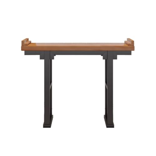 SLEEVE Eintragstabelle Home Retro-Massivholzeingang Einfacher Eingang Eingangsschreibtisch Wohnzimmer An Der Wand Montierter Chinesischer Langer Tisch von SLEEVE